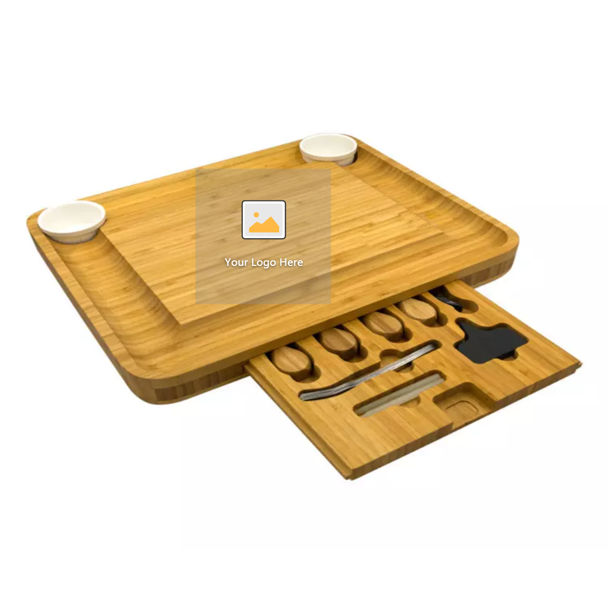 Customizable Logos Bamboo Cheese Board