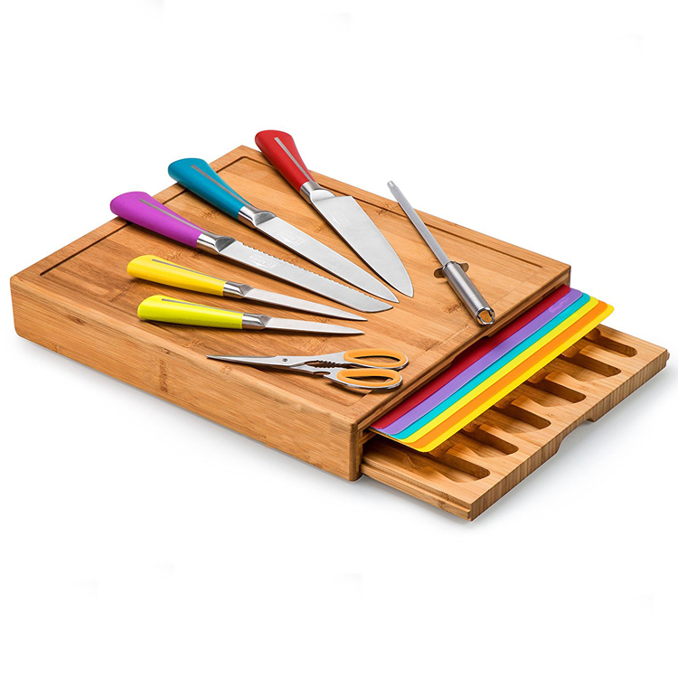 Bamboo Cutting Board with Color